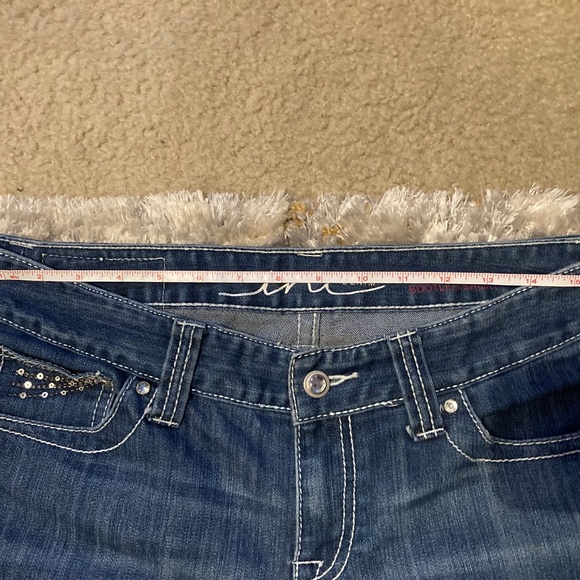 INC denim reg fit bootleg short PS - Picture 7 of 10